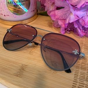 Pink aviator sunglasses